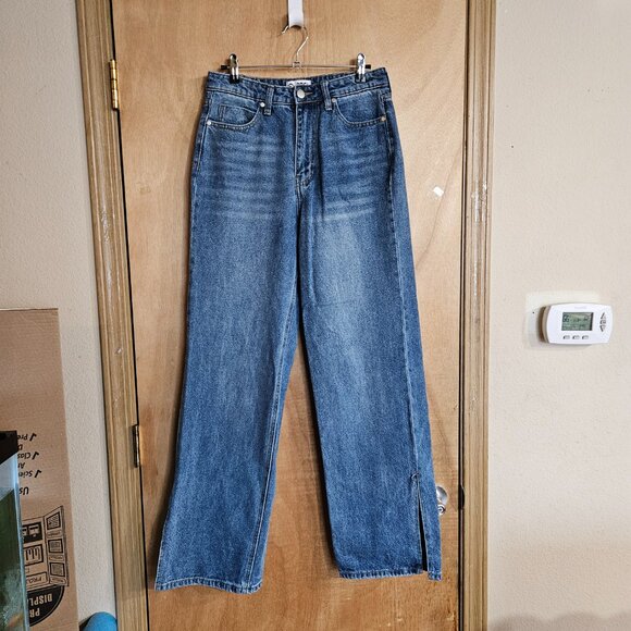 PTCL Jeans 27 Blue Jeans Boot Slits - Picture 1 of 6